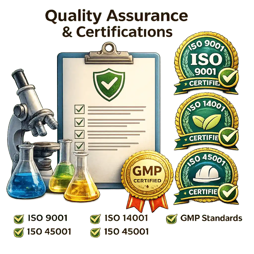 quality assurance certification anishail exports